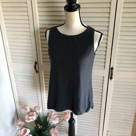 Eileen Fisher Basic Gray Sleeveless Tank Top XS - Picture 4 of 7